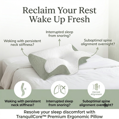 TranquilCore™ Premium Ergonomic Pillow